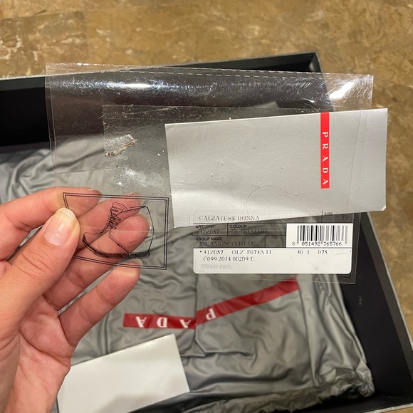 Prada SPORT Calzature Donna Wedge Boots Color Oltremare Size 39 - Picture 11 of 12